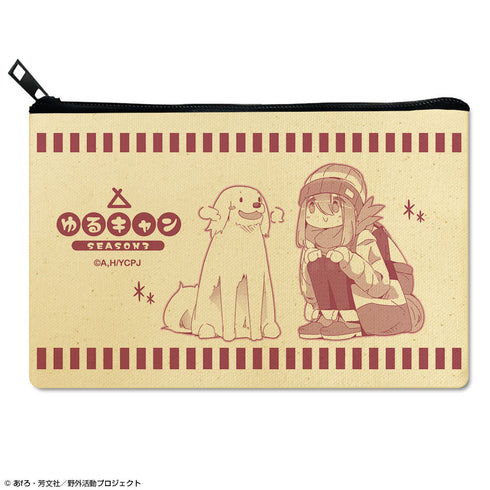 『ゆるキャン△ SEASON3』フラットポーチ Ver.2 デザイン02(各務原なでしこ/B)